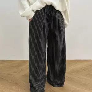 아이우먼 편한흰색세로줄팬츠 GBV995M601 빅사이즈