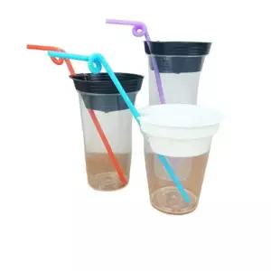 대용량 콜팝용기 세트 업소용 일회용 투명 컵