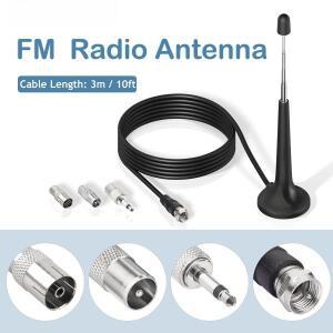 실내 FM 라디오 용 텔레스코픽 마그네틱베이스 안테나 Bluetooth 홈 스테레오 수신기 AV 오디오 비디오 시