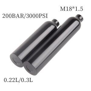 HPA M18x1.5 0.22L/0.3L 스쿠버 스테이션 고압 가스 실린더 200BAR 3000PSI 공기 탱크 Cilindro 수족관 다