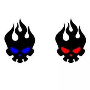 눈코반사 자동차스티커 해골스티커 리플렉터 비상용품