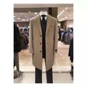 킨록프리미엄 캐시미어혼방 베이지 남자 기본 체스터 정장코트 LLO92O LC