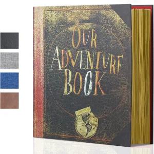 대형 어드벤처 북 사진 앨범 마그네틱 13 x11.5 DIY 기념일을 위해 수작업으로 제작된 가족 추억 업 에서