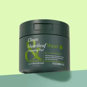 (무배)푸드어홀릭 클린앤 어성초 워터 클렌징 패드 200ml (60매) /클렌징티슈