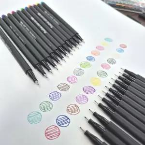 24색 0.4mm 그림 마카펜 번짐없는 웹툰 드로잉펜 얇은