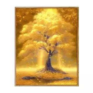 보석십자수 액자형 머니트리 재물 돈나무 황금 금전수