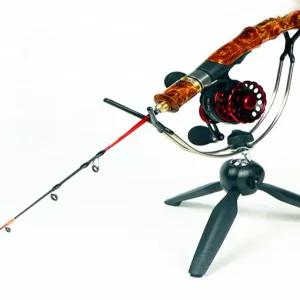 빙어 대 대 삼발이 고급 원목 세트 얼음 릴 받침 스피닝 낚시 수납 펜 기본