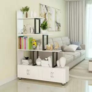 인테리어 칸막이 이동형 룸디바이더 화이트블랙 DIY 원목 스틸