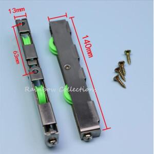 13x20mm 스테인레스 스틸 슬라이딩 도어 알루미늄 합금 창 풀리 롤러 음소거 나일론 휠 가정용 하드웨어 부