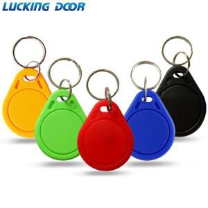 LUCKING DOOR 100pcs 13.56MHz IC M1 Keyfobs 태그 액세스 제어 RFID 키 파인더 카드 토큰 출석 관리 체인