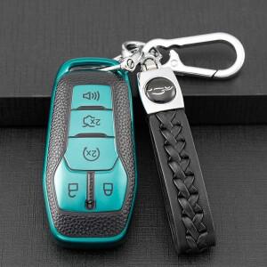 포드 F150 퓨전 익스플로러 머스탱 링컨 MKZ MKC  5 버튼 TPU 자동차 키 케이스 커버 홀더 쉘 포브