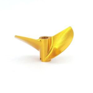 KEEYUDOK RC 보트 프로펠러 4.76mm 3/16인치 P1.6 38mm CNC 소품 오른손 알루미늄 소품 RC 레이싱 보트 카타마란 하이드로플레인 CAT (오른손)