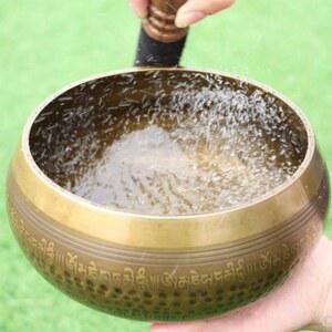 샤크팡 사운드 명상종 기도용품 구리 패드 명상 요가 세트 싱잉볼 그릇