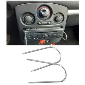 2X 자동차 스테레오 라디오 제거 키  CD 체인저 분해 도구  포드에 적합  푸조  르노  닛산용