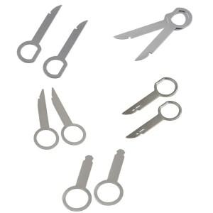 폭스 바겐 아우디 포드 메르세데스 벤츠 호환 Skoda 라디오 스테레오 제거 추출기 키 릴리스 핀 헤드 유닛