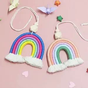 무지개 모빌 소 인테리어소품 벽장식 베란다꾸미기 벽