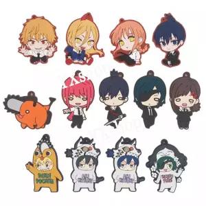  체인소맨굿즈 체인소맨키링 캐릭터 고무 덴지 파워 아키