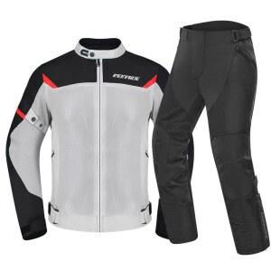 여름 남성 오토바이 재킷 모토크로스 보호 장비 코트 레이싱 반사 의류