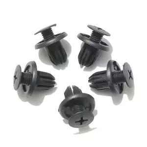 호환  10mm 펜더 범퍼 나사 푸시 유형 플라스틱 리벳 패스너 클립 Toyota Chery Ford 범용 자동차 플라스틱