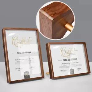 인테리어 탁상용 사진액자 우드 벽걸이 자격증액자 상장용 A4