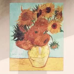 고흐의해바라기벽걸이포스터 NNS008L1 밝은 명화포스터 M