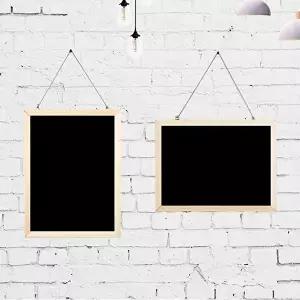 칠판 메모 소형 벽걸이 20X30cm 블랙 카페메뉴판 (KYR-WFGW442)