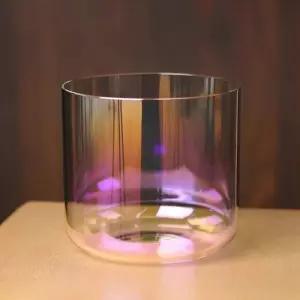 싱잉볼 크리스탈 노래 그릇 컬러 원래 티베트어 소리 치유 전문 명상 요가 불교 마음 챙김 타악기