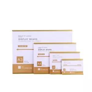 고급 아크릴 골드프레임 게시 보드 슬라이드형 A4 (KYR-WFEFE4F)