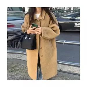 여성 자켓 추동 빈티지 마이야르 코트 빅사이즈 소매 퍼 야상 OP4