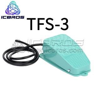 TFS-3 풋 페달  스위치  자체 재설정  1 계량기 와이어  알루미늄 쉘  실버 접점