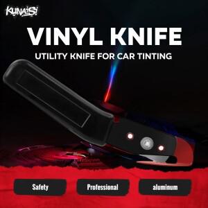 쿠나이시 자동차 비닐 커터 윈도우 필름 스퀴지 커팅 나이프 스패출라 부착용 예비 블레이드 2개 포함 도구