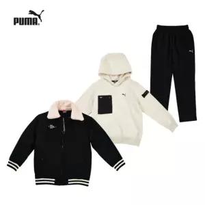 푸마 다운점퍼+후드티+바지 3종세트 유아동 키즈 주니어 한정특가 790149
