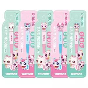 [에이치플러스몰]WL 오루루 위시캣 키즈 피규어 칫솔(혼합)-20EA