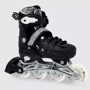 버즈런 아동실속 인라인 스케이트 (블랙블랙)