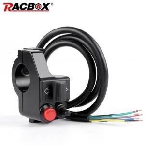 오토바이 22mm 7/8 인치헤드라이트 회전 신호등 경적 핸들바 MountPush 버튼 빔 공용 스위치