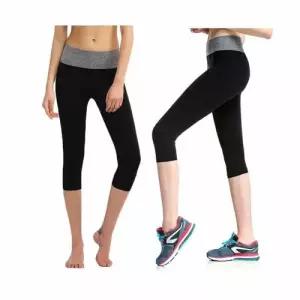 하의 요가 운동복 필라테스 여자 배색 7부레깅스 헬스 WFLPTRM