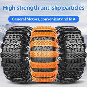 직물 스노우체인 자동차 타이어 미끄럼 방지 체인 겨울용 두꺼운 지퍼 타이, 비상 범용 세단 오프로드 차량