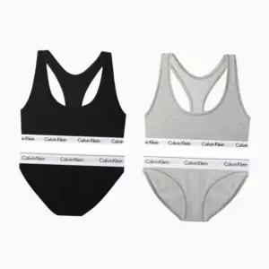 [Calvin Klein]UNDERWEAR CK 여성 코튼 스포츠브라 브라렛팬티 세트 QP1114F3787 2종 택1 697810