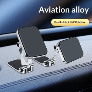 흡착식 차량용 휴대폰 핸드폰 거치대  강력한 자력 접착식 접이식 에어 아울렛 계기판 부착형 내비게이션