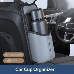 나파 가죽 자동차 시트 및 워터컵 보관 가방  종이 타월 정리함  홀더  티슈