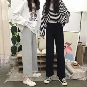 여자 팬츠 밴딩 트레이닝바지 일자핏 9부 추리닝 기본 WFLQ8E2