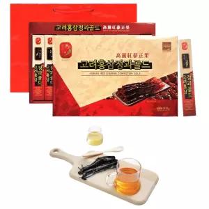 인삼을 통째로 고려홍삼정과골드 선물세트 쇼핑백 포함 2박스