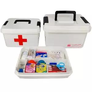 가정용 구급상자 빈티지 약통 휴대용 응급상자 케이스 메디컬 수납함 약품보관 파우치