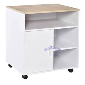 프린터선반 복합기 받침대 테이블 거치대 책상서랍장 데스크 프린터기 50x30x40 사무실 블랙월넛색상 컴퓨터 수납 이동식