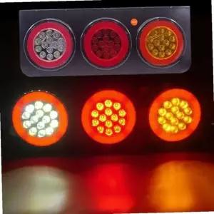 24V 차량용 LED 3구 테일램프 2개세트 데루등 후미등