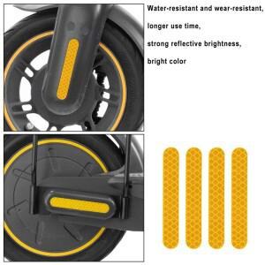 Segway Ninebot Max G2 G65 G30 방수 경고 스트립 야간 반사 스티커 용 전기 스쿠터