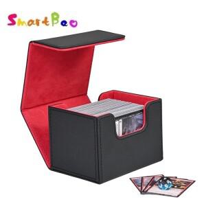 트레이딩 카드 보관함 정리함 스웨이드 안감과 정교한 제작이 돋보이는 PU 가죽 케이스