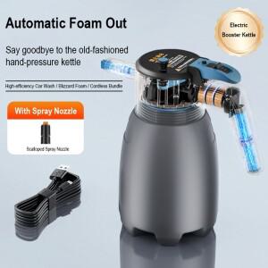 휴대용 전기 거품 분무기 핸드 펌프 눈 대포 세차 홈 청소 전동
