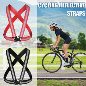 사이클링 반사 스트립 맥세이프 조끼 조깅 달리기 낚시 조정 가능 고탄성 전기 스쿠터