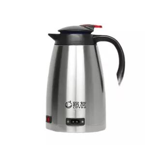 차량용 대용량 커피포트 스테인리스 12V 스테인리스스틸 블랙 손잡이